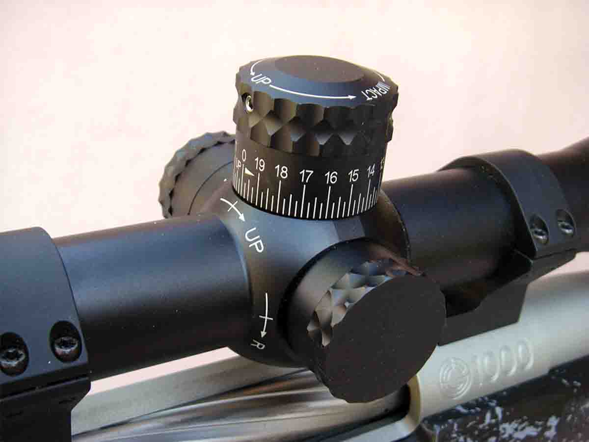 Target shooters commonly dial their scopes to make necessary compensations for wind and distance. Hunters often do not have time to dial in the field and rely on reticle designs and ballistic calculators to make quick “hold” adjustments.